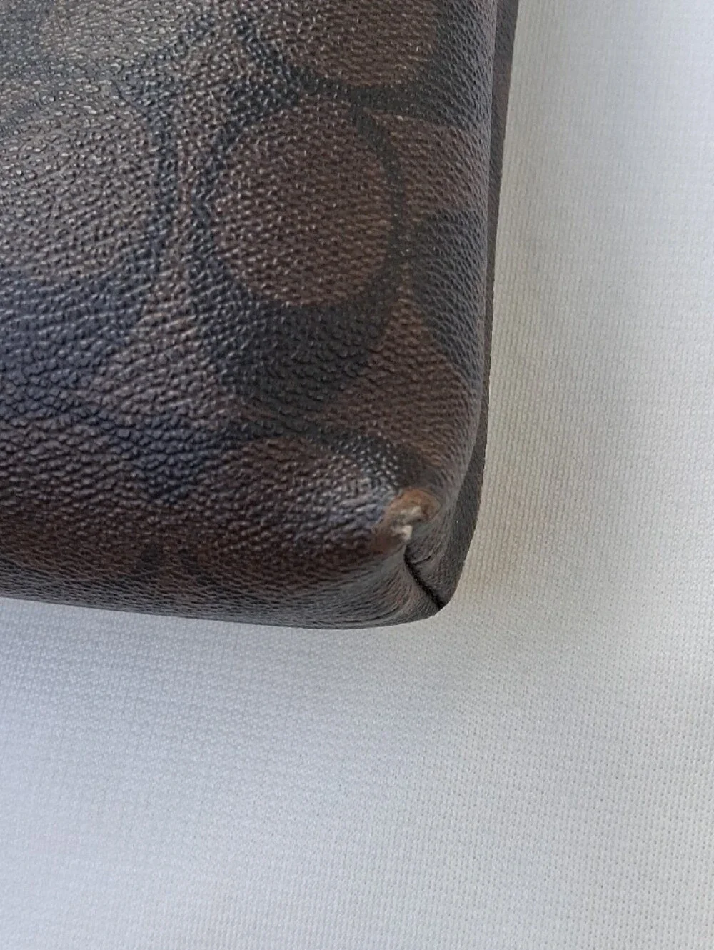 Coach Brown Signature Monogram Crossbody Bag